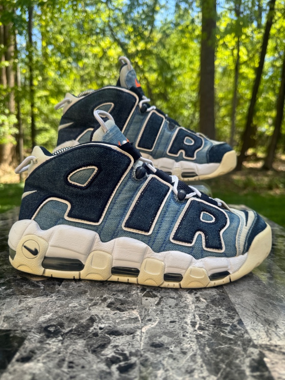 Nike Air More Uptempo 96 Denim Men's Size 7.5 (CJ6125-100)